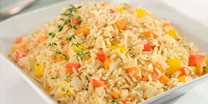 Photo de la Recette: Riz Brun aux Légumes et Orzo Pilaf