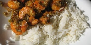 Photo de la Recette: Riz et Crevettes Saucées