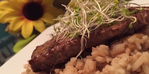 Riz et Steak de Boeuf