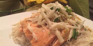 Riz Saumon Gratiné