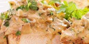Photo de la Recette: Rôti de Dindonneau Sauce Moutarde à L'ancienne