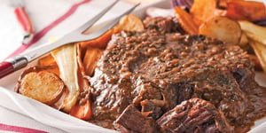 Rôti de Palette à L’oignon et Moutarde