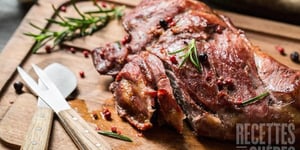 Photo de la Recette: RÔTI D'ORIGNAL, CARIBOU OU CERF AU BOURBON