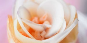 Photo de la Recette: Rose de Chou-rave aux Crevettes