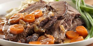Photo de la Recette: Rôti de Bœuf et Légumes Braisés à la Mijoteuse