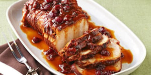 Photo de la Recette: Rôti de Porc aux Canneberges et à L'orange à la Mijoteuse