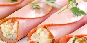 Photo de la Recette: Roulé de Jambon à la Mayonnaise