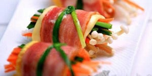 Photo de la Recette: Rouleaux aux Champignons et Bacon