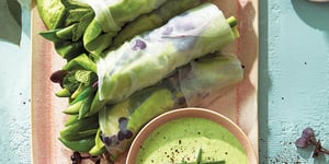 Photo de la Recette: Rouleaux Avocat, Pois mange-tout et Verdures