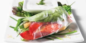 Photo de la Recette: Rouleaux de Printemps au Homard