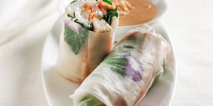 Photo de la Recette: ROULEAUX DE PRINTEMPS AU POULET À LA CITRONNELLE