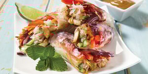 Photo de la Recette: Rouleaux de Printemps au Tofu Grillé