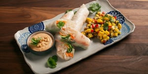 Rouleaux de Printemps aux Crevettes Grillées