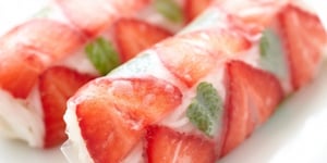 Photo de la Recette: ROULEAUX DE PRINTEMPS AUX FRAISES