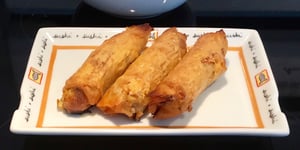 Photo de la Recette: Rouleaux du Printemps Frits et Légumes Sautés