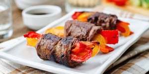Photo de la Recette: Roulés de Bœuf Farcis aux Poivrons et aux Carottes