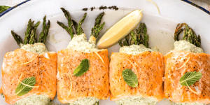 Photo de la Recette: Roulés de Saumon au Fromage Fetos