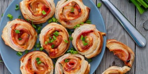 Roulés Feuilletés Jambon-Fromage