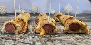 Photo de la Recette: Roulé Saucisses Fromage