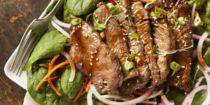 Photo de la Recette: Salade à L’italienne avec Bavette de Bœuf