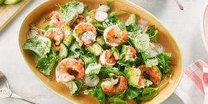 Salade aux Crevettes et à L’avocat