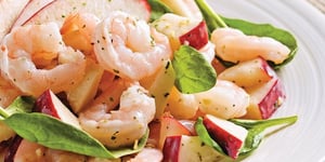 Salade aux Pommes et Crevettes