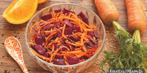 SALADE CHOU ROUGE, CAROTTE, ORANGE & SÉSAME