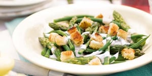Photo de la Recette: SALADE D’ASPERGES ET DE HARICOTS VERTS