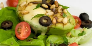 Photo de la Recette: SALADE D’AVOCATS AU FROMAGE LE DOUBLE JOIE