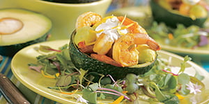 Photo de la Recette: Salade d’avocats et de Crevettes Épicées