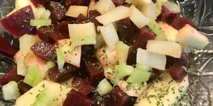 Photo de la Recette: Salade de Betteraves, Pommes Vertes et Céleri