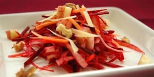 Photo de la Recette: Salade de Carotte, Betterave, Pomme Noix et Comté
