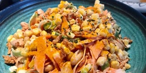 Photo de la Recette: Salade de Carottes Râpées et Maïs en Grain