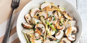 Salade de Champignons au Praliné de Pignon