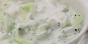 Photo de la Recette: Salade de Concombre à la Crème et à la Menthe