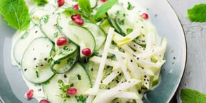 Salade de Concombre et Pomme à la Crème