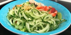 Photo de la Recette: Salade de Concombres Spirales Ensoleillé