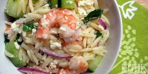 Salade de Crevettes Grillées et D'orzo