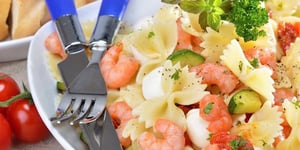 Photo de la Recette: Salade de Farfalles aux Crevettes Roses