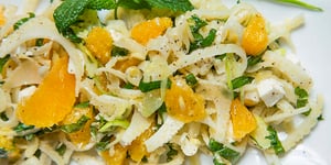 Photo de la Recette: SALADE DE FENOUIL À L'ORANGE ET AU FROMAGE FETA