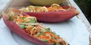Photo de la Recette: Salade de Fleur de Bananier au Poulet