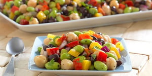 Photo de la Recette: Salade de Haricots et D'edamames à la Lime et à la Coriandre