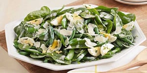 Photo de la Recette: Salade de Haricots Verts et D'épinards