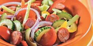 Photo de la Recette: Salade de Légumes au Chorizo
