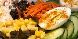 Photo de la Recette: Salade de Légumes avec Oeufs