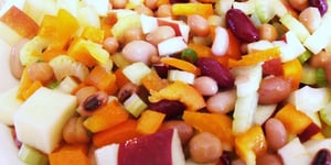 Photo de la Recette: Salade de Légumineuses aux Pommes