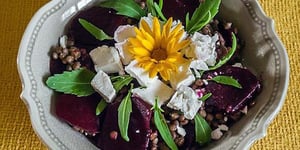 Photo de la Recette: Salade de Lentilles, Betteraves Nouvelles et Fêta