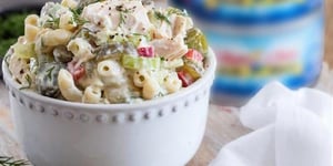 Photo de la Recette: Salade de Macaroni à un P'tit quelque Chose de Spécial