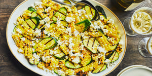 Photo de la Recette: Salade de Maïs et de Courgettes Grillés