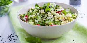 Salade de Millet aux Crudités à la Menthe